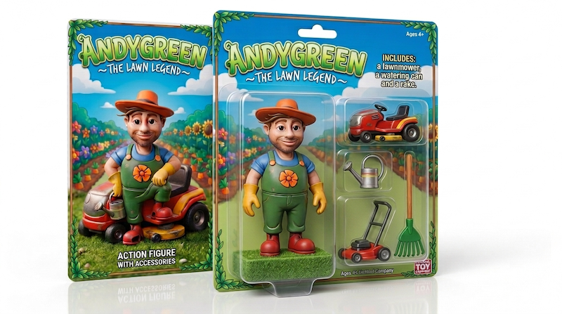 AndyGreen – The Lawn Legend Action Figure