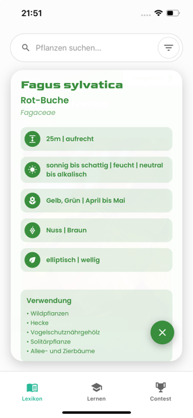 AndyGreen App - Pflanzendetails