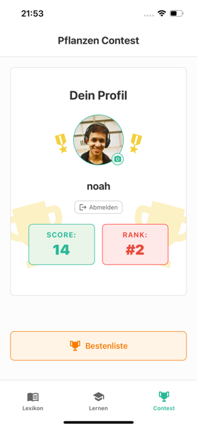 AndyGreen App - Contest